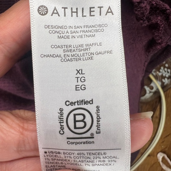 Aletha waffle knit sweater size XL - Picture 4 of 6